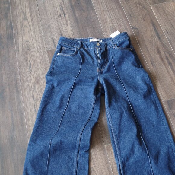 New Wide Leg  Dark Washed Women's - Picture 1 of 4
